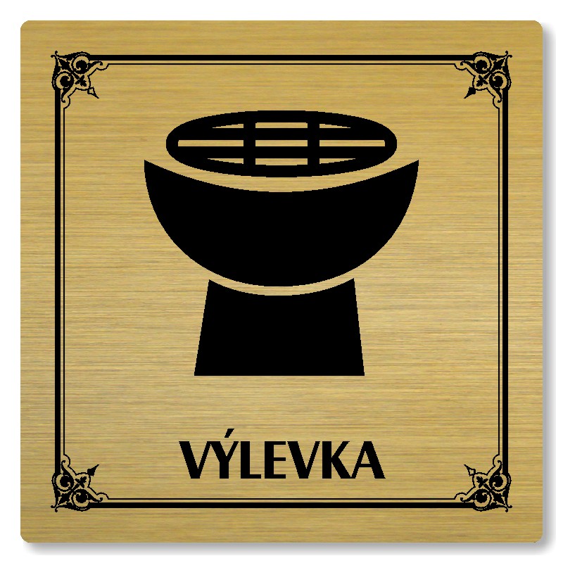 Výlevka, 148x148mm, zlatá, Nebraska
